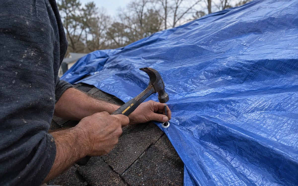 Emergency roof tarping contractor